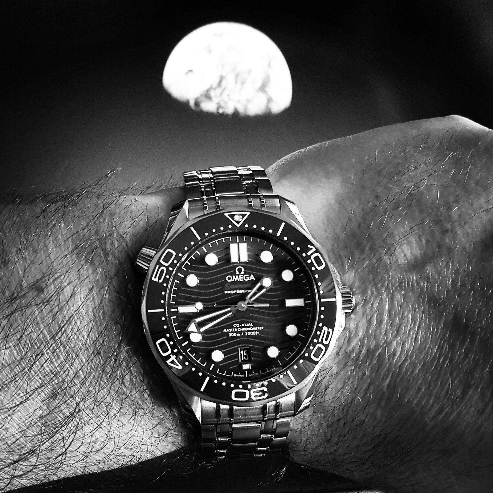Ω Seamaster Professional Diver 300M Co-Axial Master Chronometer 42mm Cal. 8800 Blue B&W.jpg