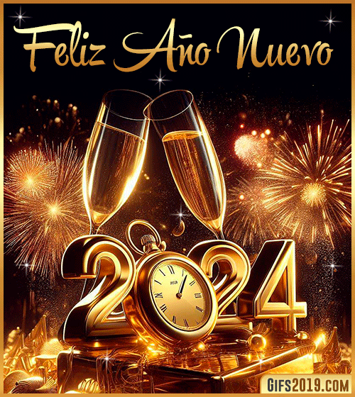 ▷ Feliz Año Nuevo 2024 GiF - Imágenes, Frases, Deseos y Mensajes _ Anderson.gif