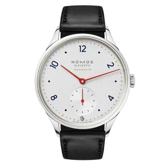 01a_NOMOSGlashutte_1203_S2_Minimatik_Special_Edition_Air_France_leather_strap-e1749880707287.webp
