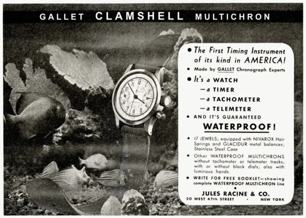 05_Vintage Advertising of Gallet Multichron Clamshell in 1939.webp