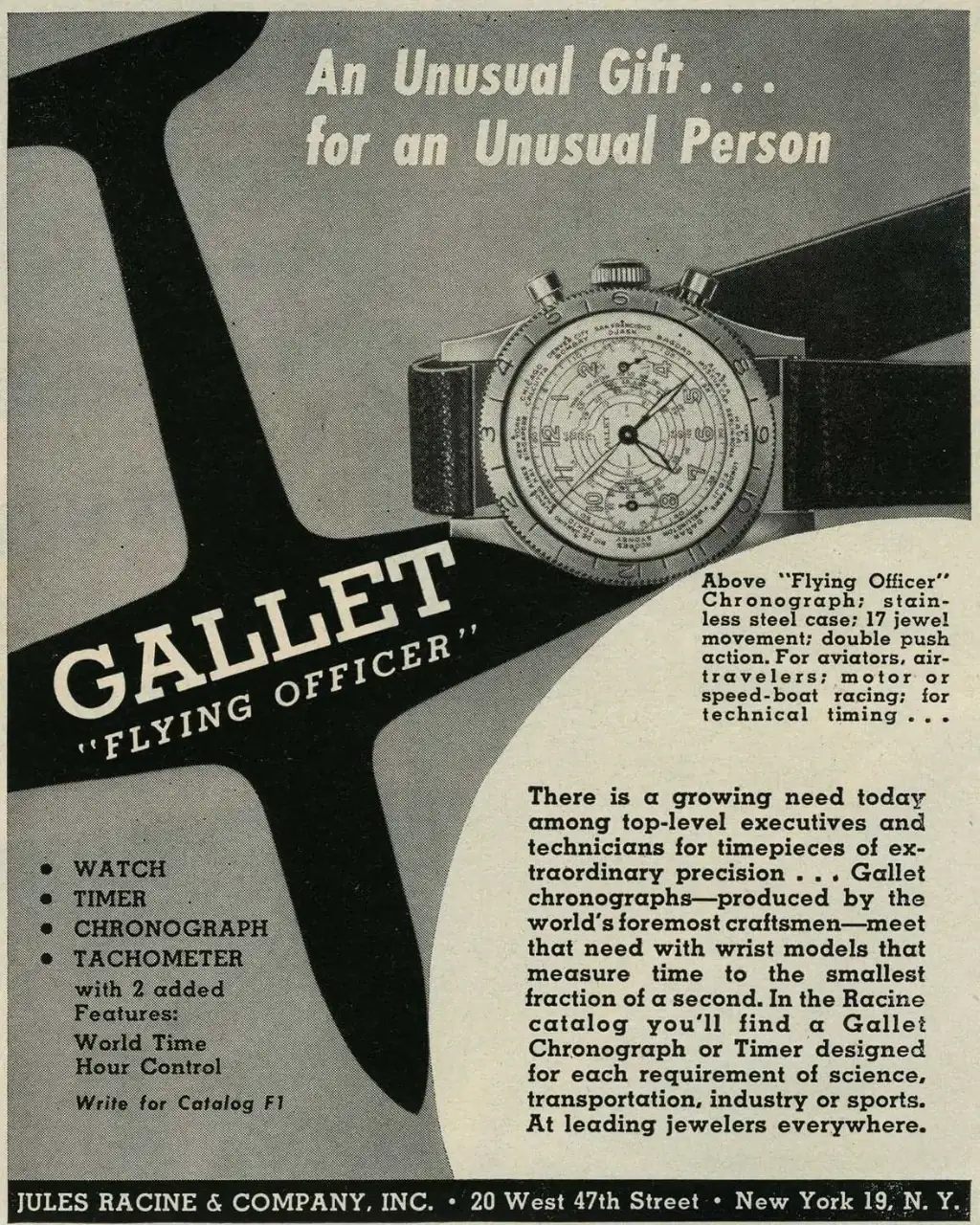 06_Vintage Advertising of Gallet Flying Officer in ca. 1950.webp