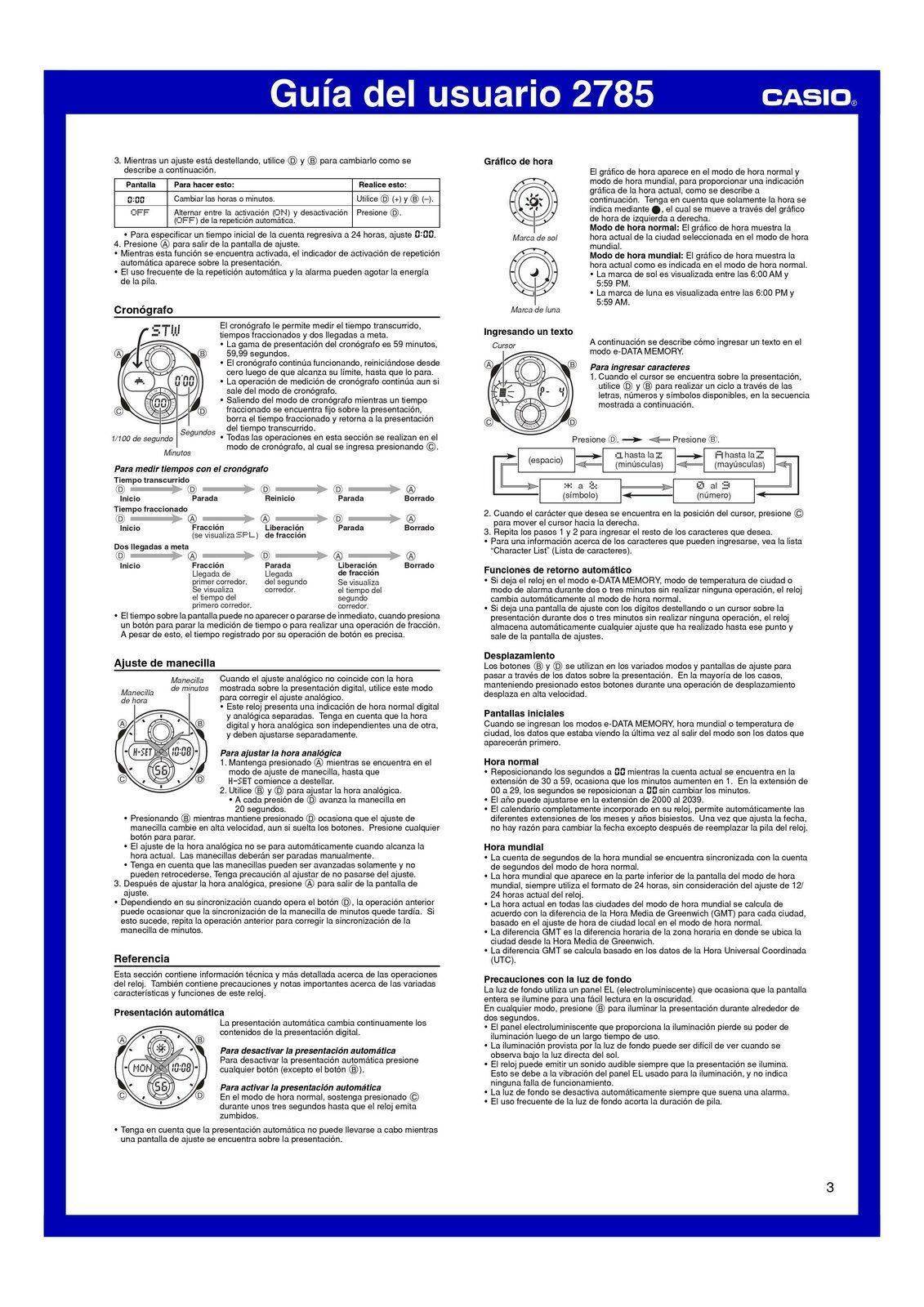 Busco PDF de manuales de usuario CASIO. | Relojes Especiales, EL foro de  relojes