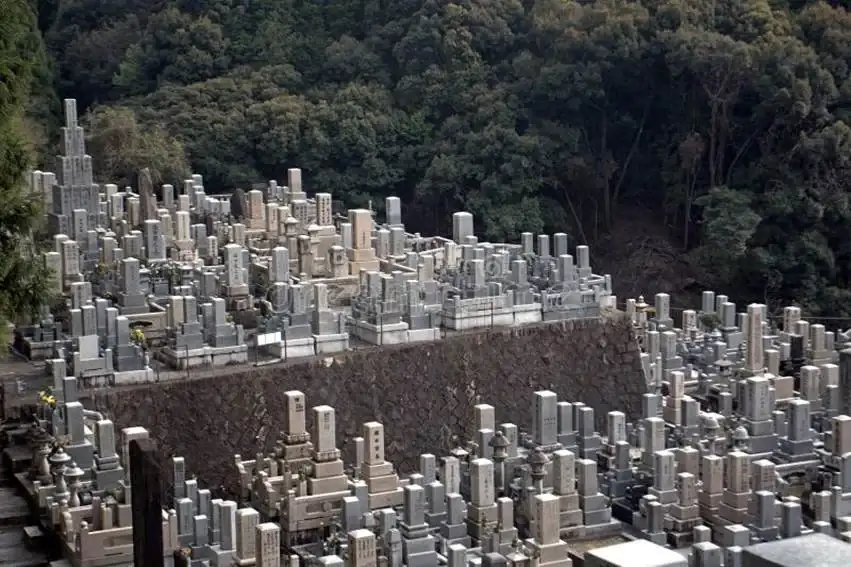 Cementerio budista, Kioto, Japón fotografía de archivo libre de regalías