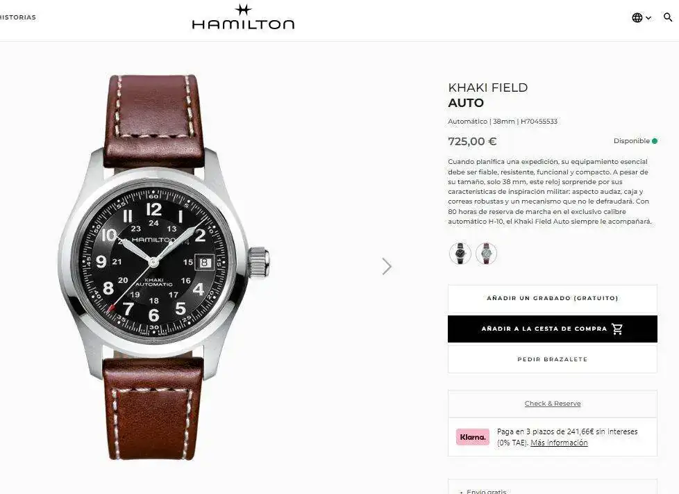 2023-04-09 19_41_20-Khaki Field Automatic Watch - Black Dial - H70455533 _ Hamilton Watch.webp