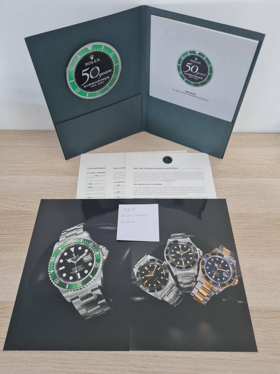 Rolex Submariner 50 Aniversario Catálogo Manual y CD | Relojes Especiales,  EL foro de relojes