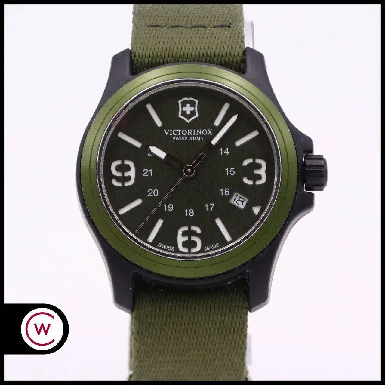 VICTORINOX Swiss Army Original Verde 241514 FULL SET Relojes