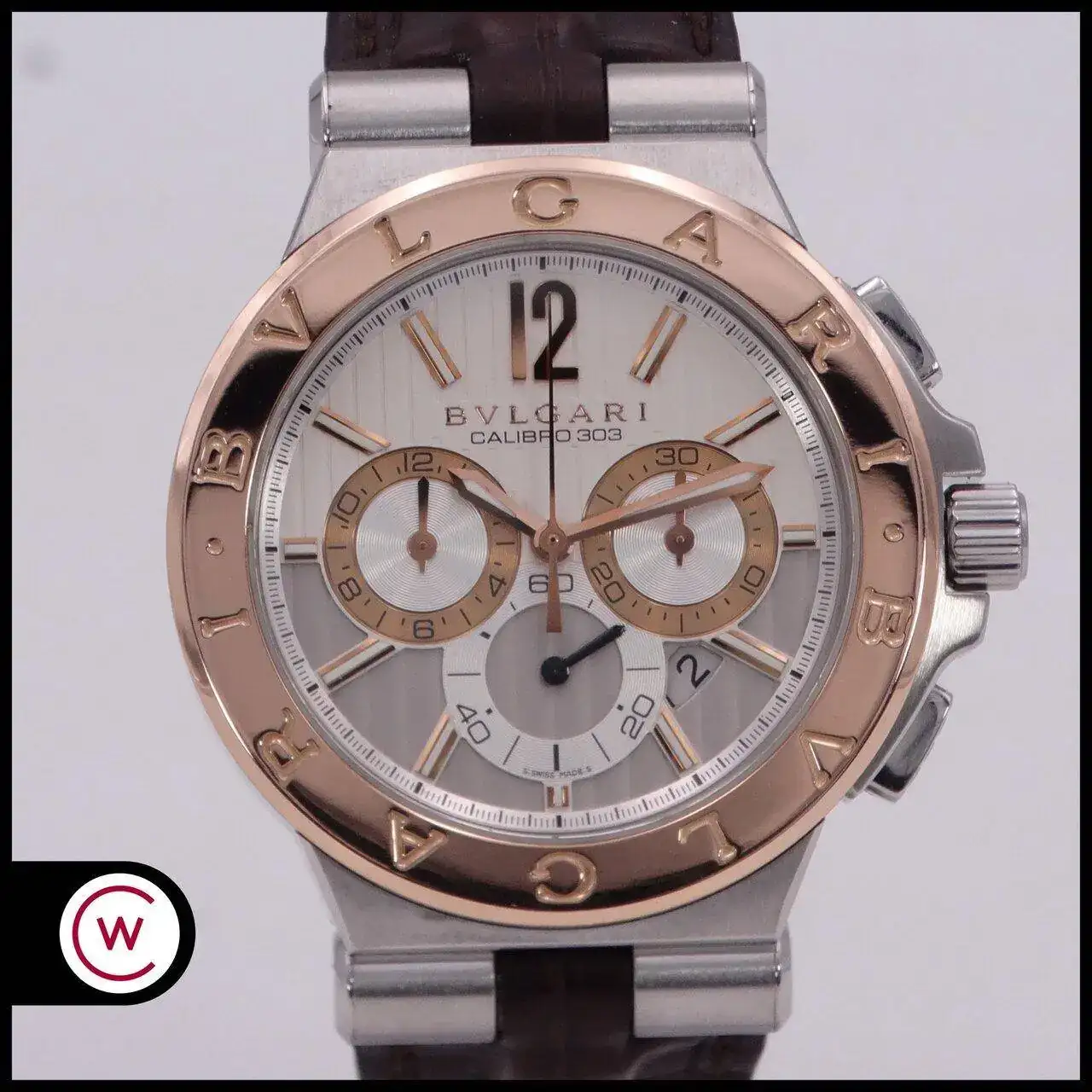 BVLGARI Diagono Calibro 303 Chronograph DG P 42 SG CH Acero & Oro CAJA |  Relojes Especiales, EL foro de relojes