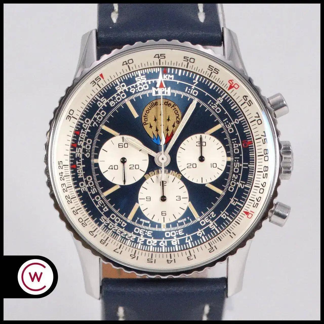 Bracelet Breitling En Daim Suédé Noir Pour Navitimer - 100% Authentique - Neuf Sans étiquette