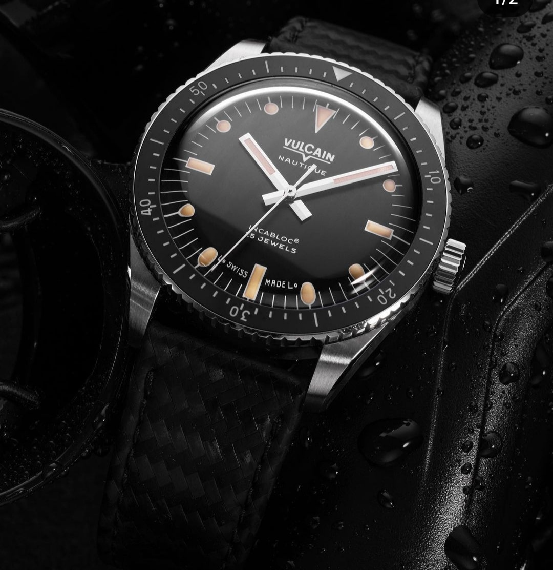 Aquascaphe Classic Black Cream - Baltic Watches