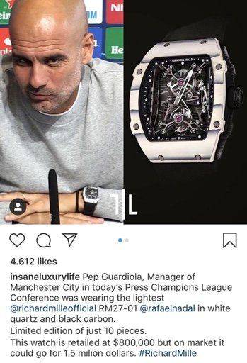 Confirmado: Pep Guardiola y su RM | Relojes Especiales, EL foro de relojes