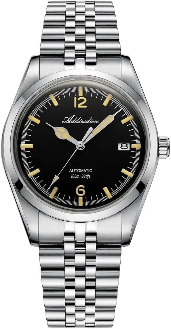 ADDIESDIVE Automatico Hombre Analógico Casual Deportivo Impermeable Relojes de Pulsera para Hombres con Acero Inoxidable Bracelet