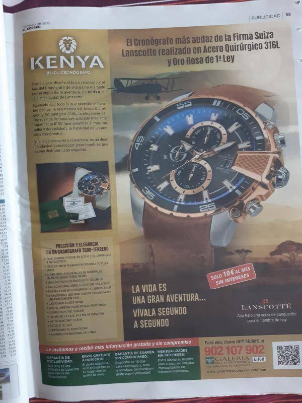 Lanscotte Kenya: Un sueño. | Relojes Especiales, EL foro de relojes