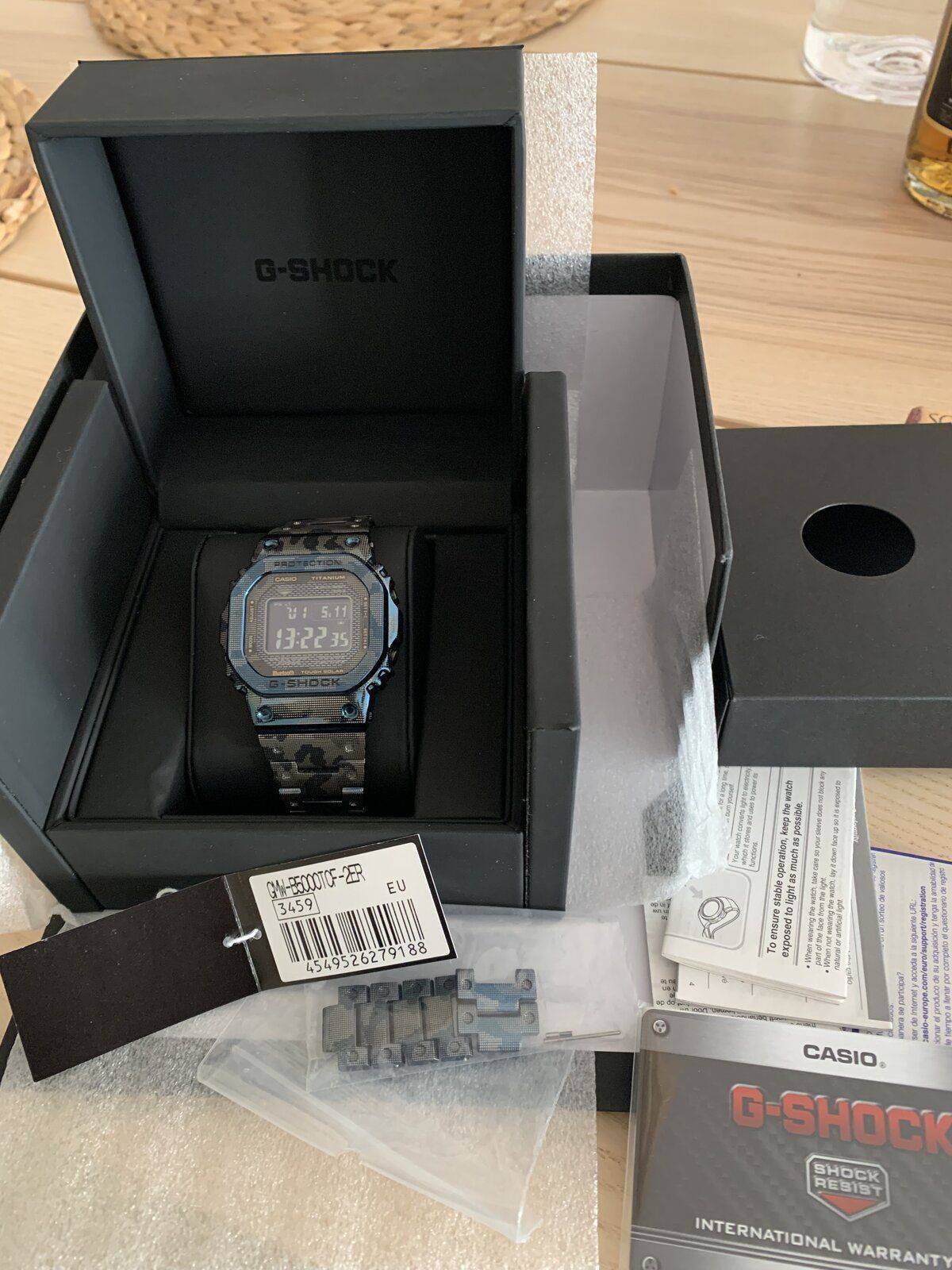 Casio Gshock gmw b5000 tfc 2r titanium camo azul | Relojes Especiales, EL  foro de relojes