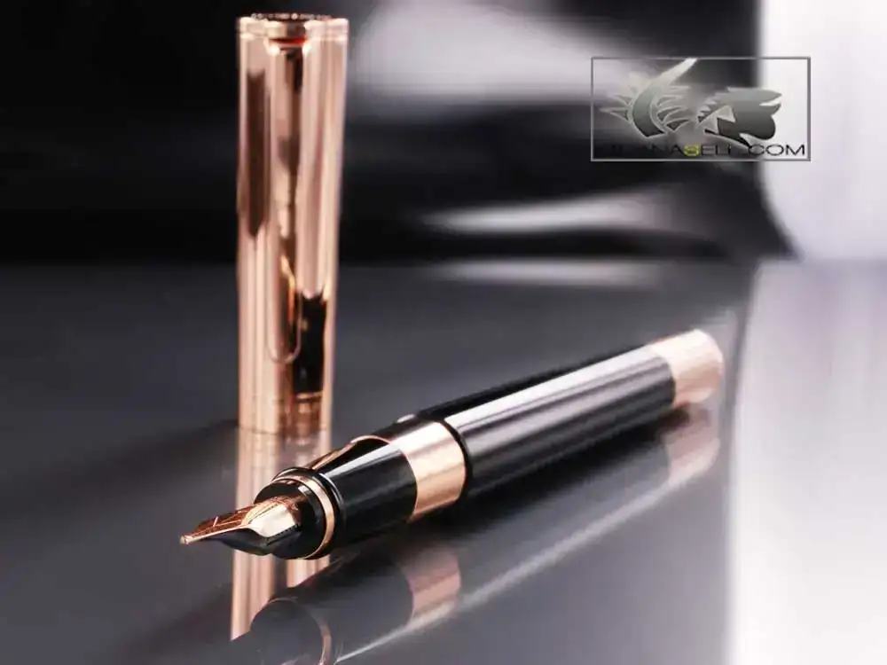 a-TU-Fountain-Pen-Black-Resin-&-Rose-Gold-T11CPN-1.webp