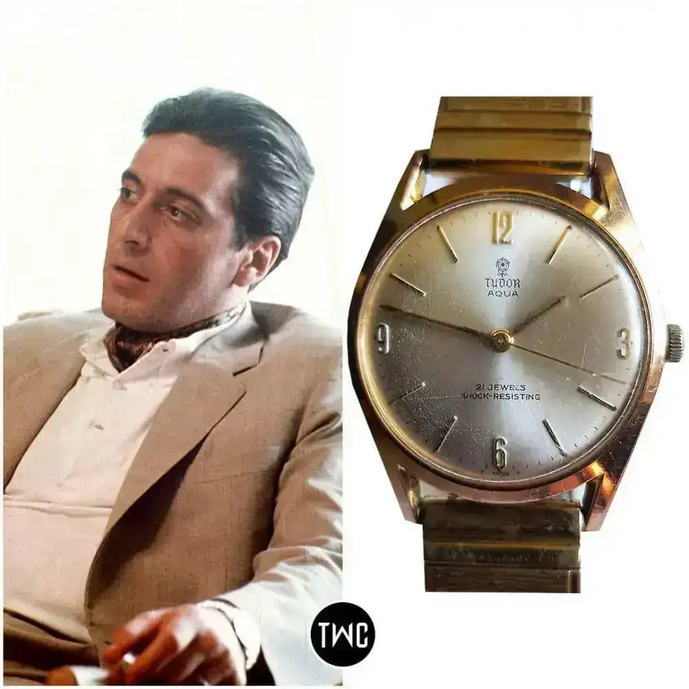 Michael Corleone El Padrino II usando un Tudor Acua en Oro Amarillo Relojes Especiales EL foro de relojes