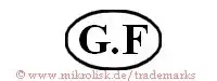 G.F (im Oval)