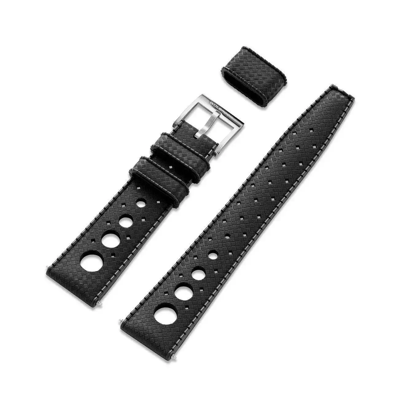 Black_Rally_Tropic_Watch_Strap_Steel_Buckle_Front_View.jpg