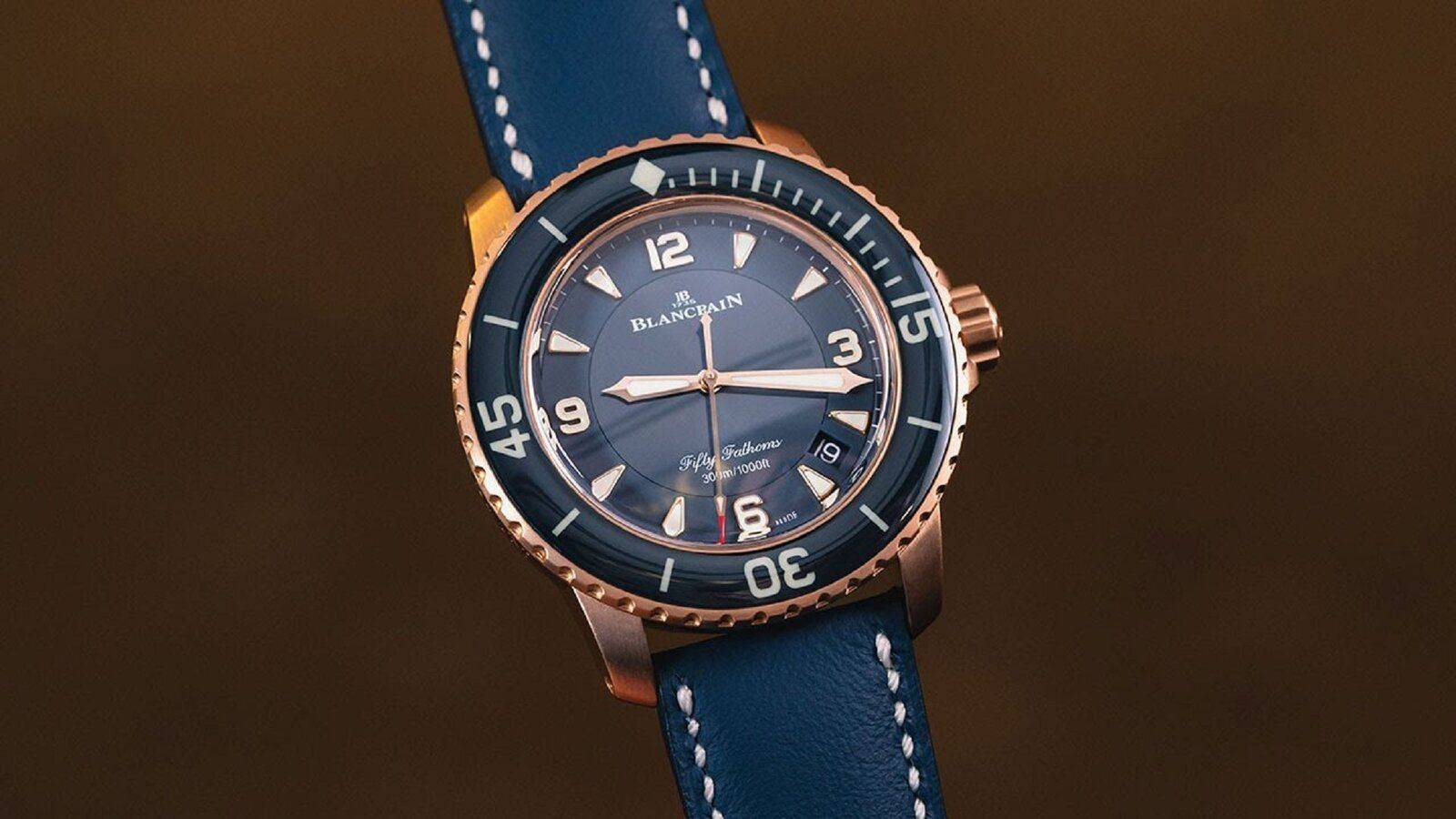 Blancpain Fifty Fathoms Automatique 45mm 300M Blue Dial, Red Gold & Ceramic Bezel (1).jpg