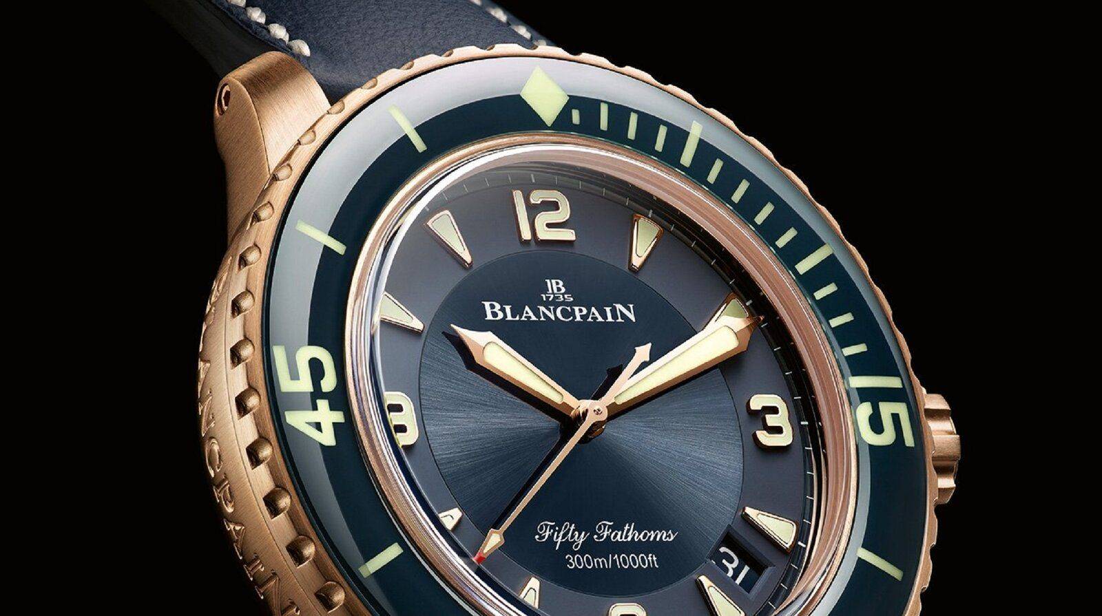 Blancpain Fifty Fathoms Automatique 45mm 300M Blue Dial, Red Gold & Ceramic Bezel (4).jpg