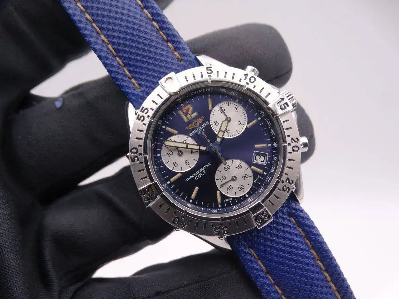 Breitling Colt Quartz Chronograph Blue 02346.webp
