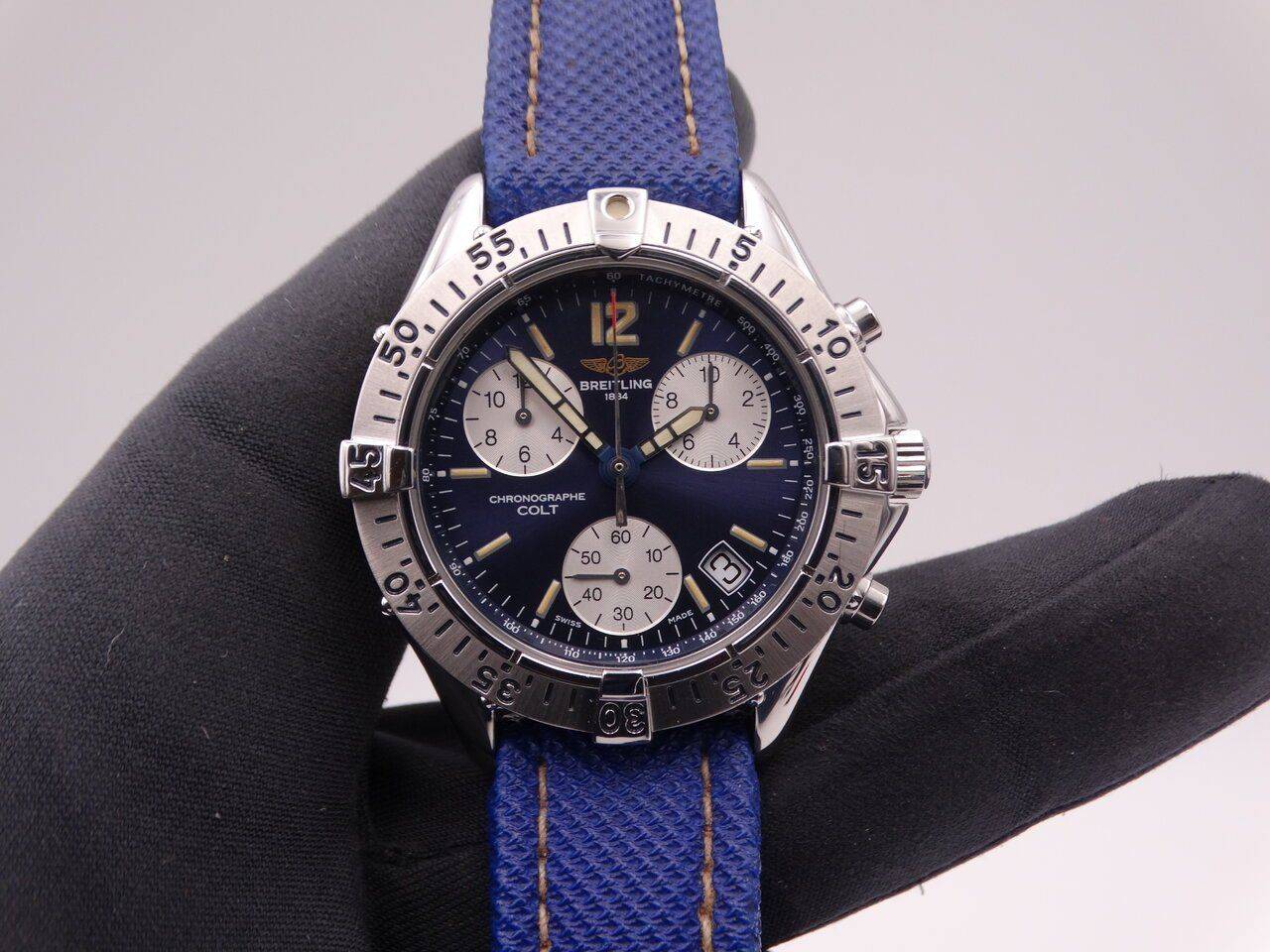 Breitling Colt Quartz Chronograph Blue 02349.JPG