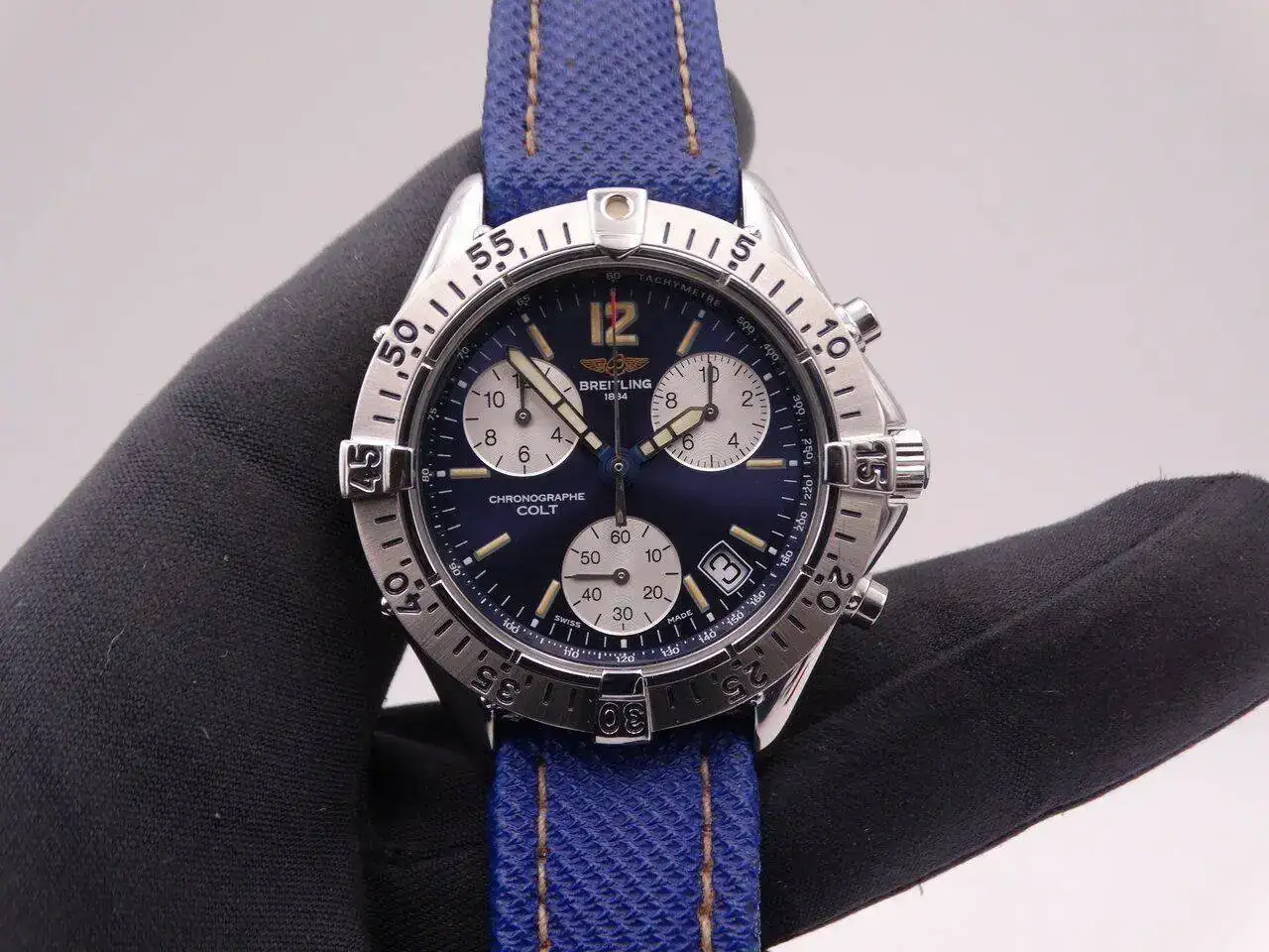 Breitling Colt Quartz Chronograph Blue 02349.webp