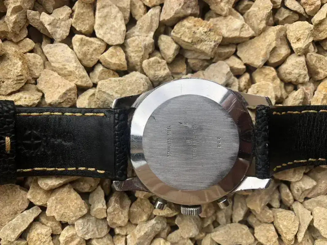 Breitling Navitimer Tricompax Negro Amarillo Back III.webp