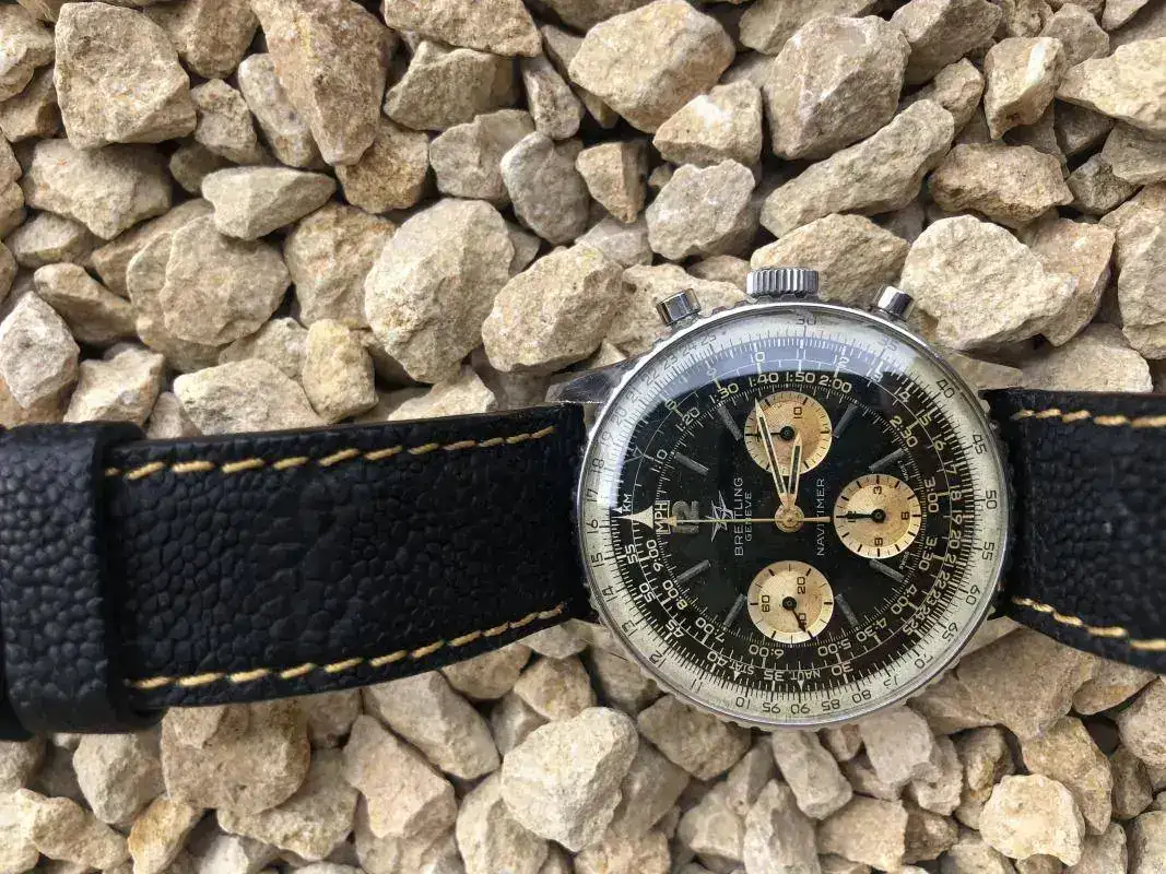 Breitling Navitimer Tricompax Negro Amarillo V.webp