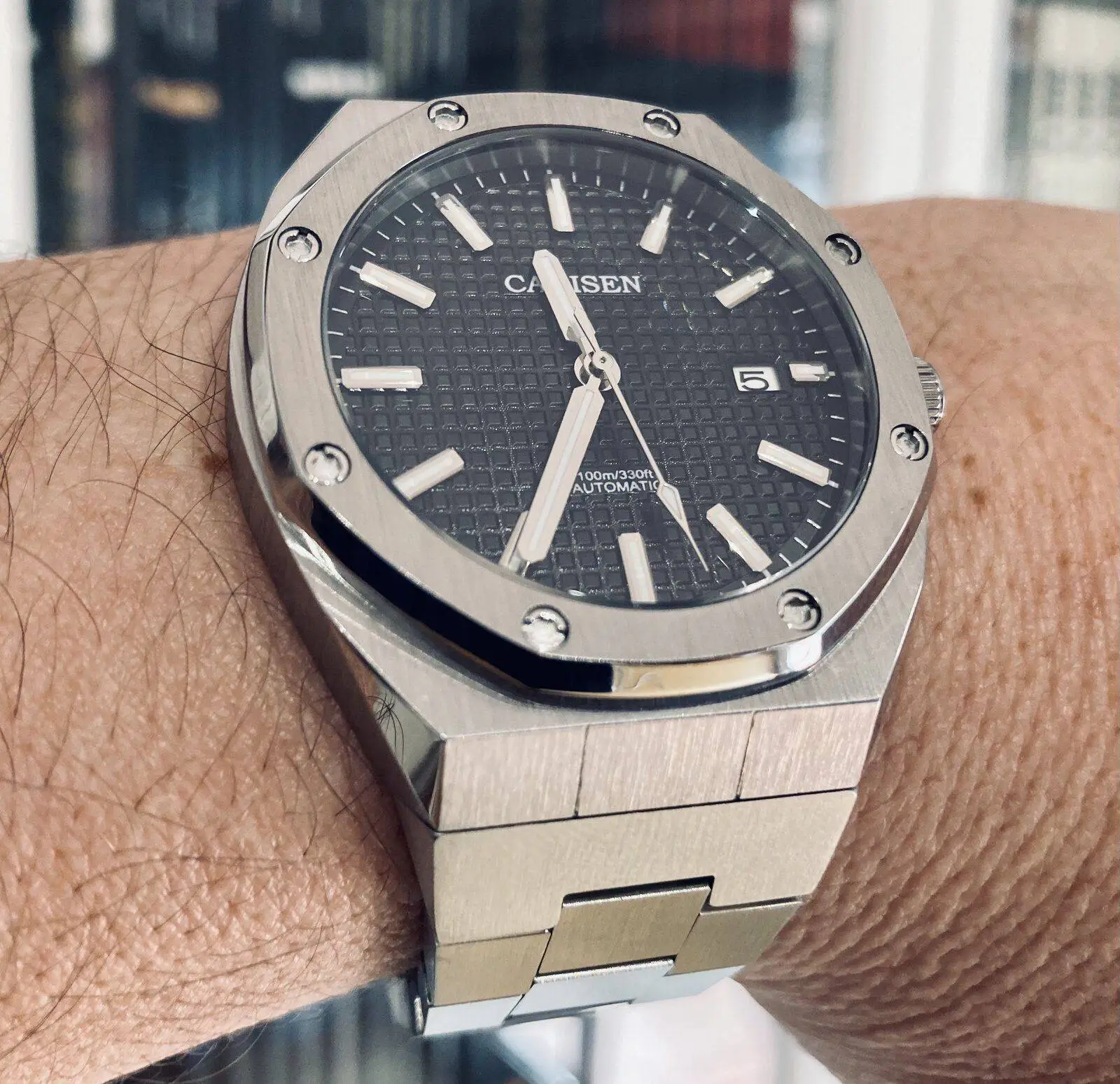 CADISEN Royal Oak Black Grid 42mm. Armis_0.webp