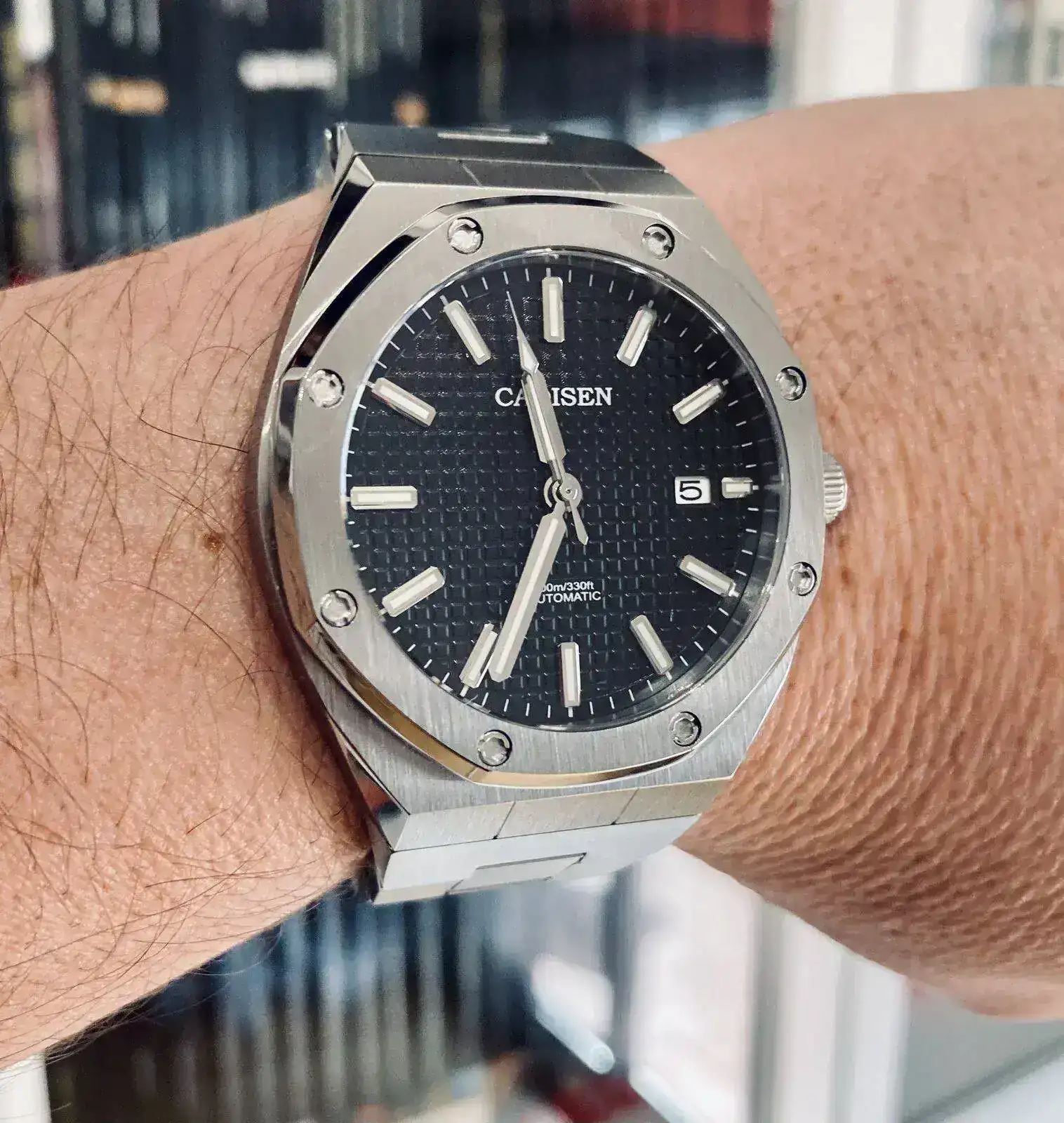 CADISEN Royal Oak Black Grid 42mm. Armis_1.webp