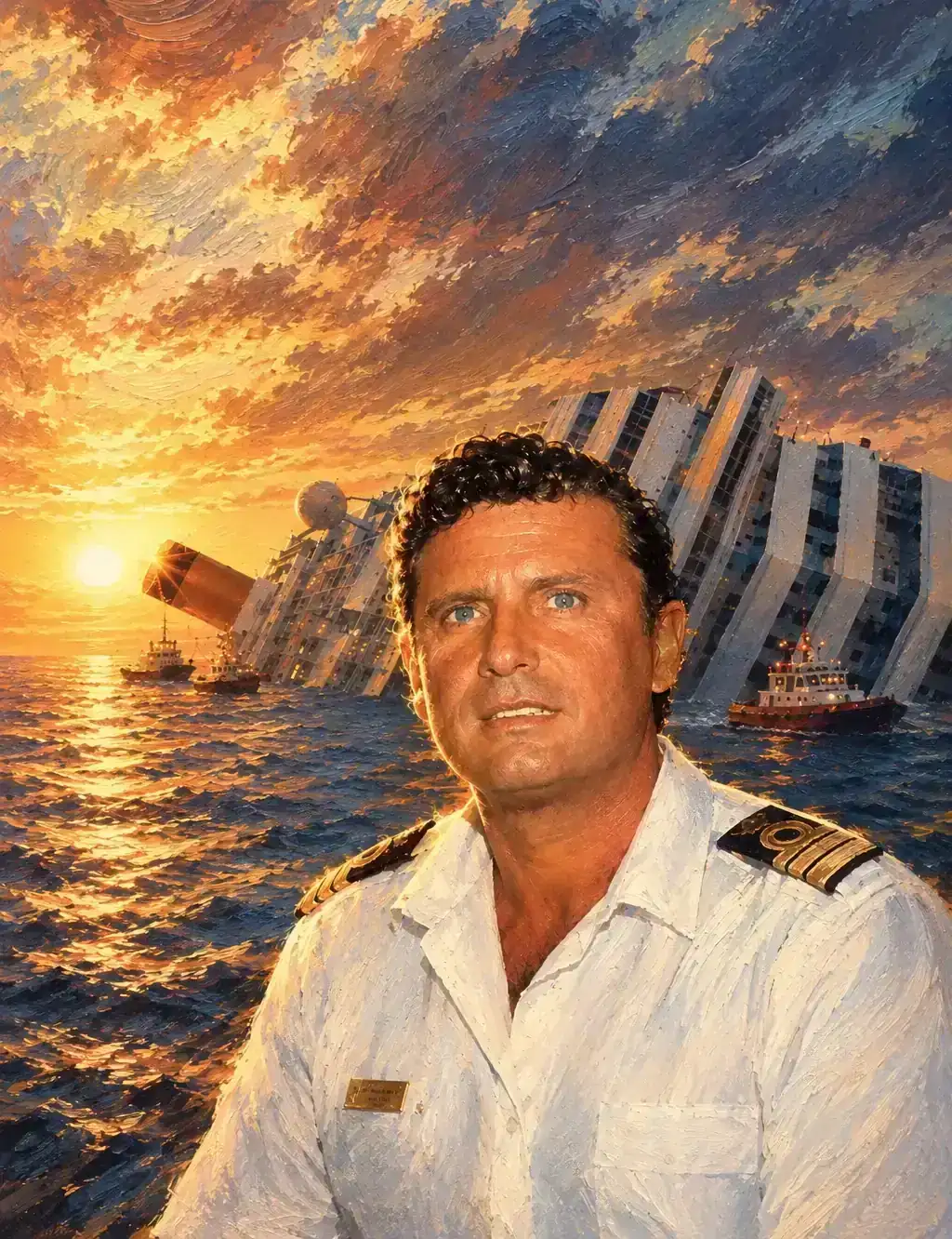 Capitán ante el naufragio al atardecer2.webp