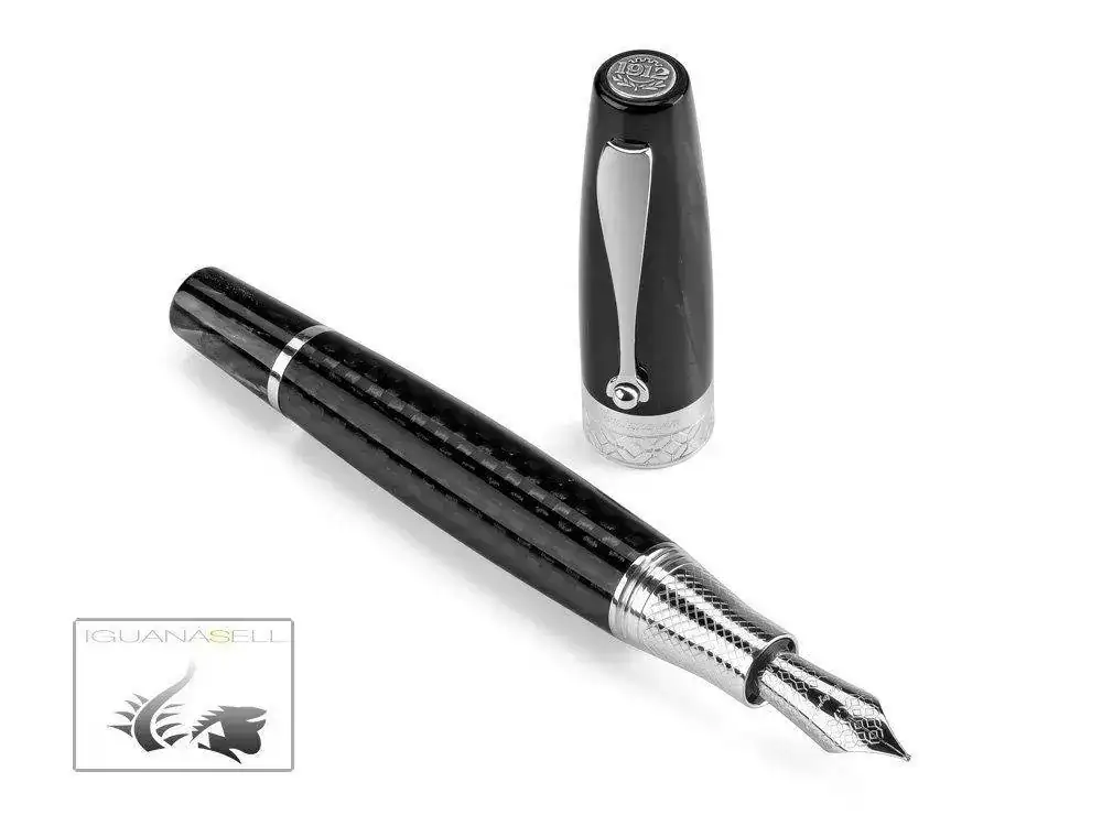 -Carbon-Fountain-Pen-Black-Silver-trim-ISMYT-FC--1.webp