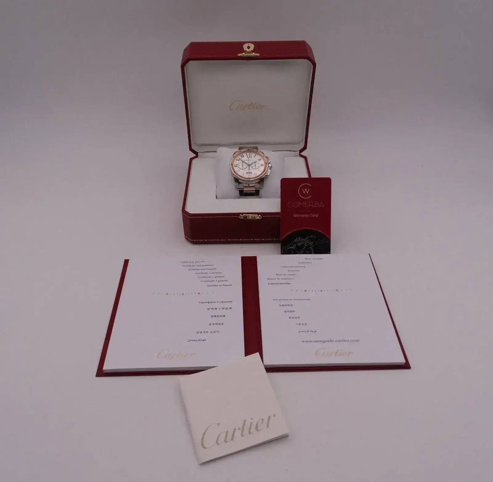 Cartier Calibre de Chronograph Steel & Gold 9300.webp
