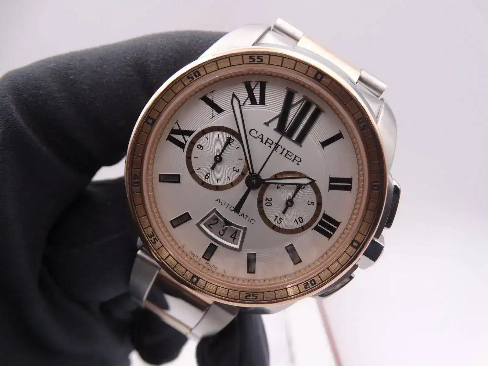 Cartier Calibre de Chronograph Steel & Gold 9305.webp