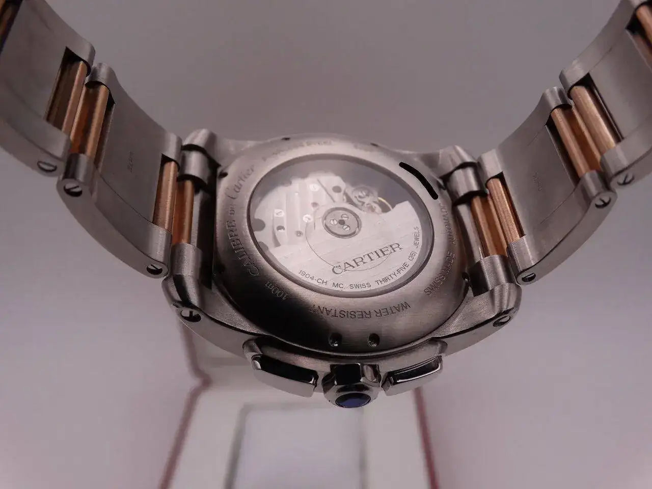 Cartier Calibre de Chronograph Steel & Gold 9313 copia.webp