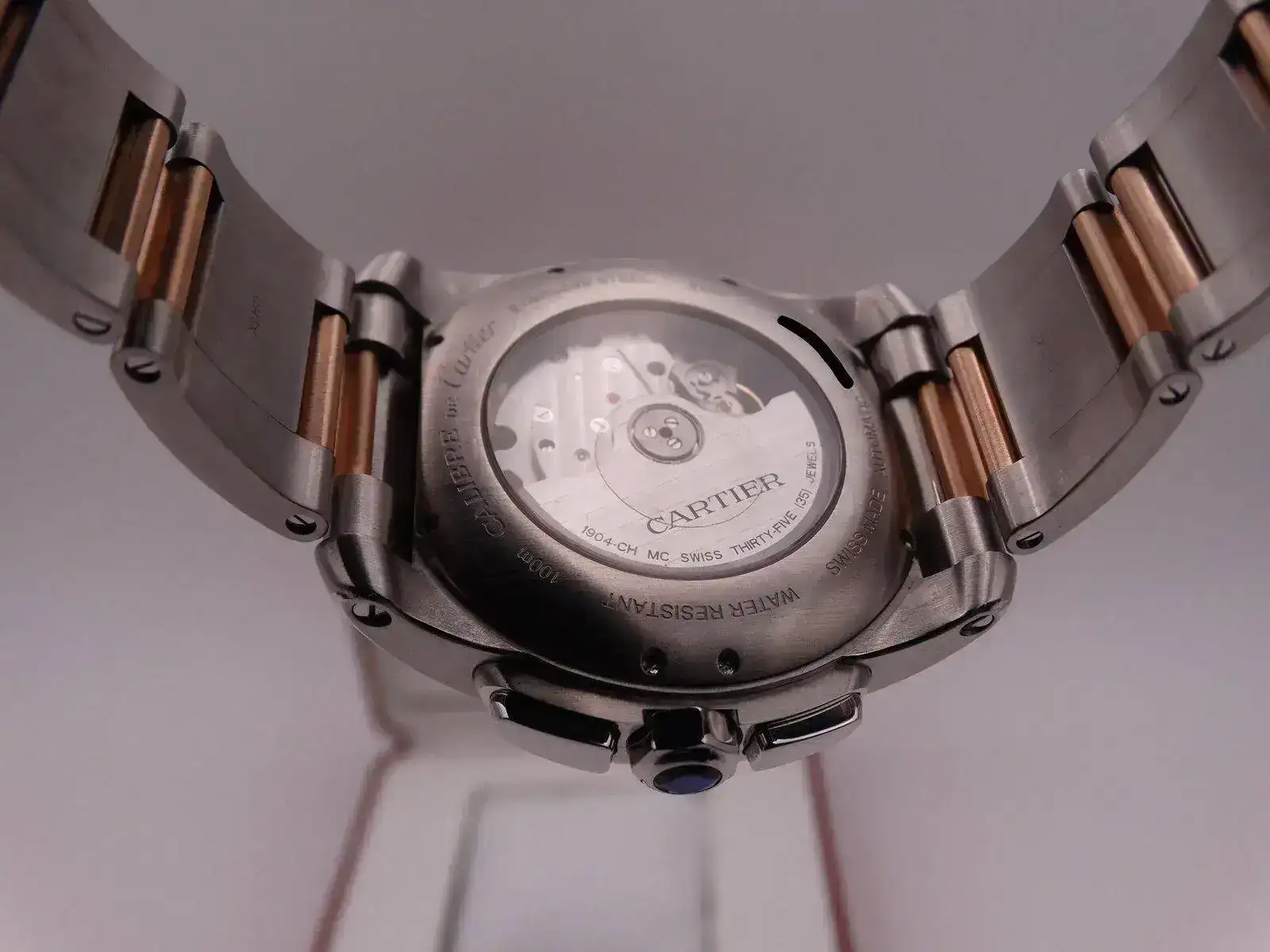 Cartier Calibre de Chronograph Steel & Gold 9313 copia.webp