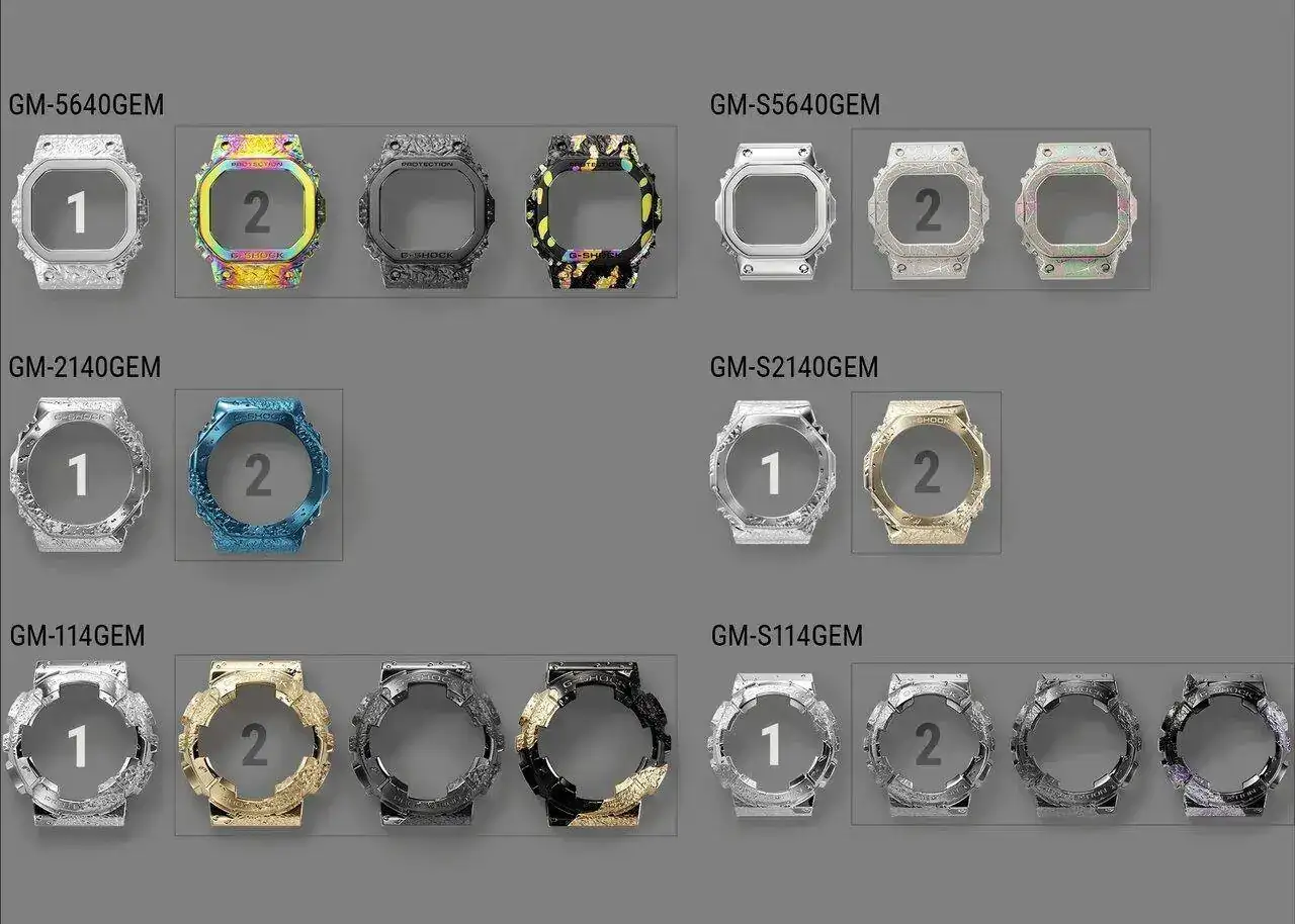 Casio G-SHOCK_40 aniversario_variaciones.webp