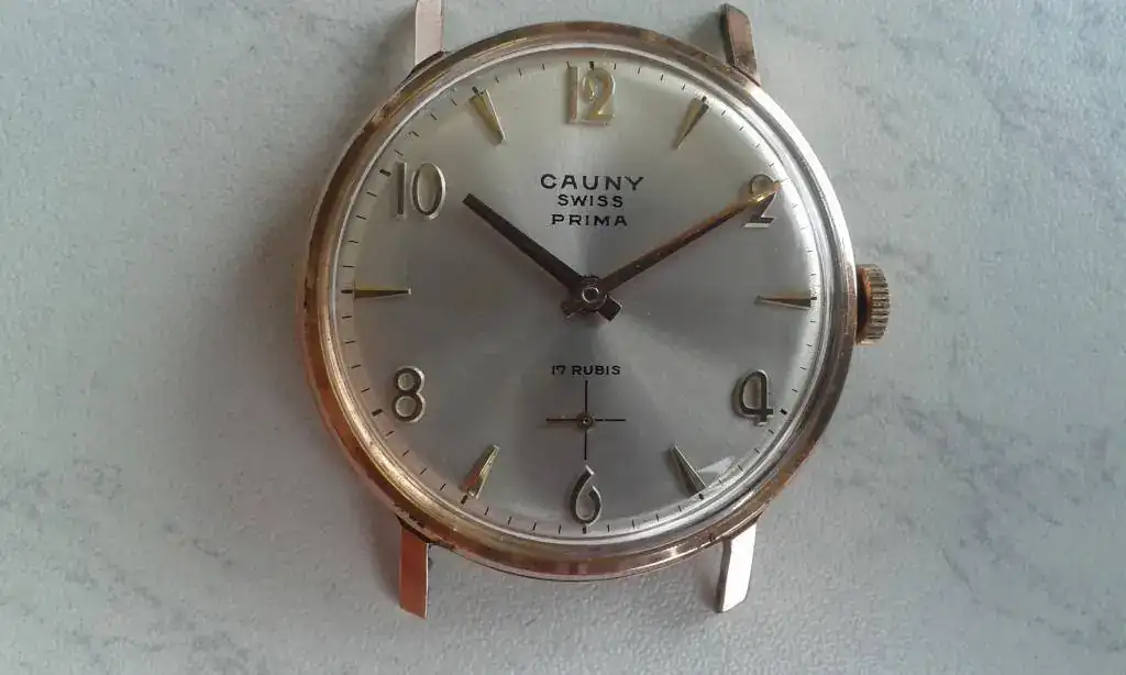 CAUNY SWISS PRIMA 17 JEWELS CALIBRE UNITAS 6310N IMATGE RELLOTGE REVISAT BARGAS.webp