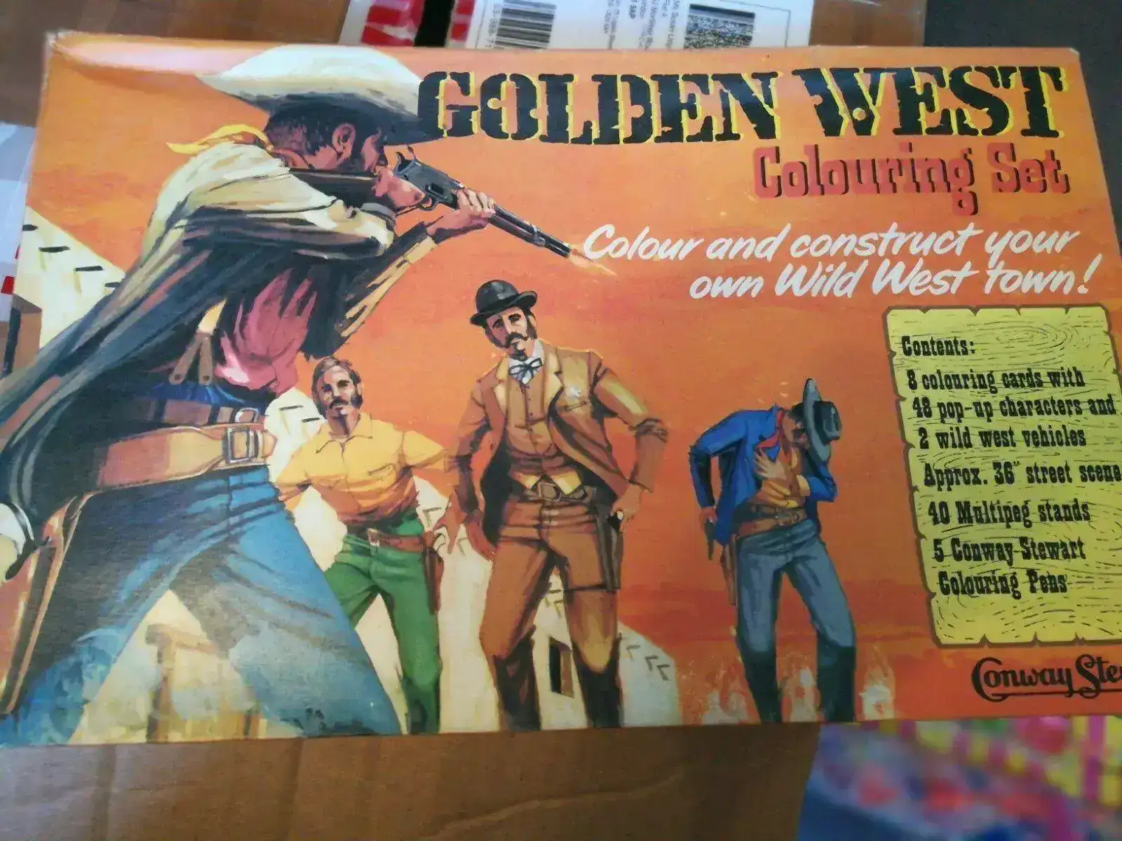 Conway Stewart The Golden West Cowboy Colouring Set and Mobile Toy 1.webp