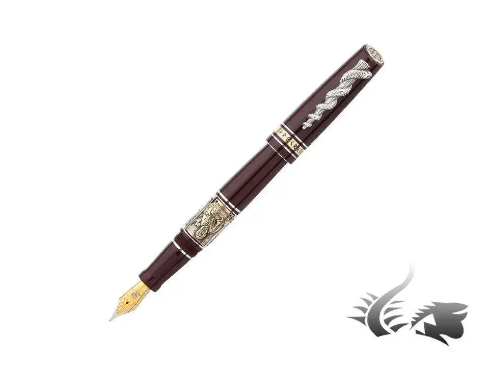 cratica-Fountain-Pen-Resin-Bronze-trims-Burgundy-1.webp