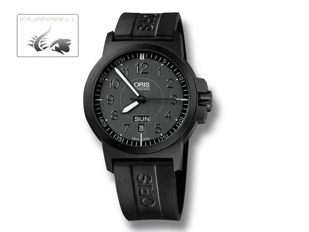Date-Automatic-Watch-Oris-735-Black-Rubber-strap-1.webp