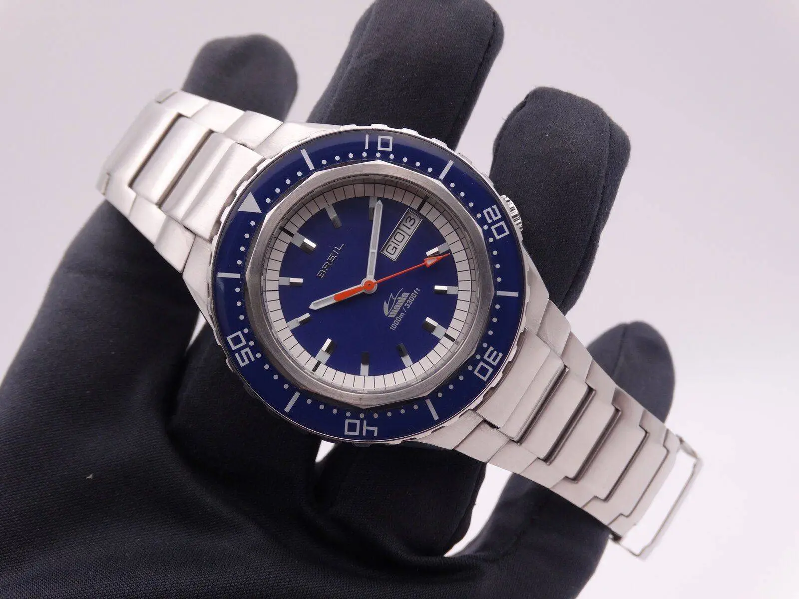 BREIL Manta Diver 1000m Automatic Azul 42mm Relojes Especiales