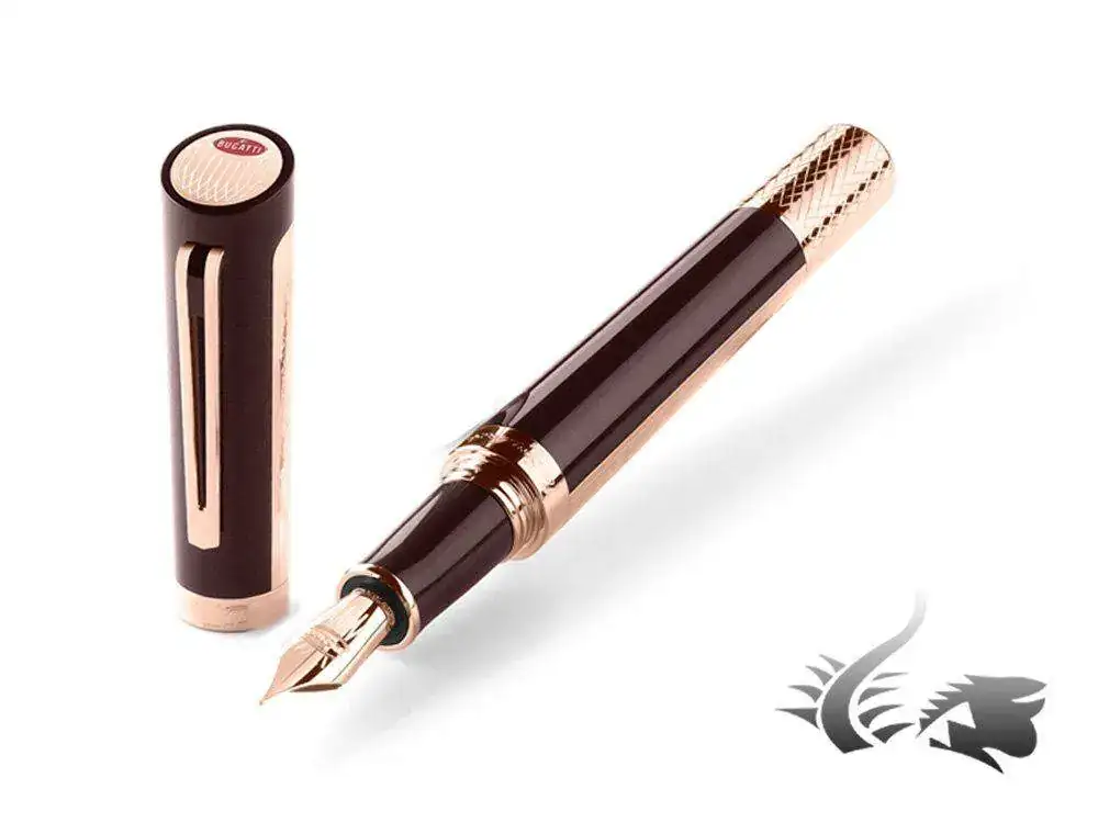 -Duotone-Fountain-Pen-Resin-Rose-gold-trim-Brown-1.webp