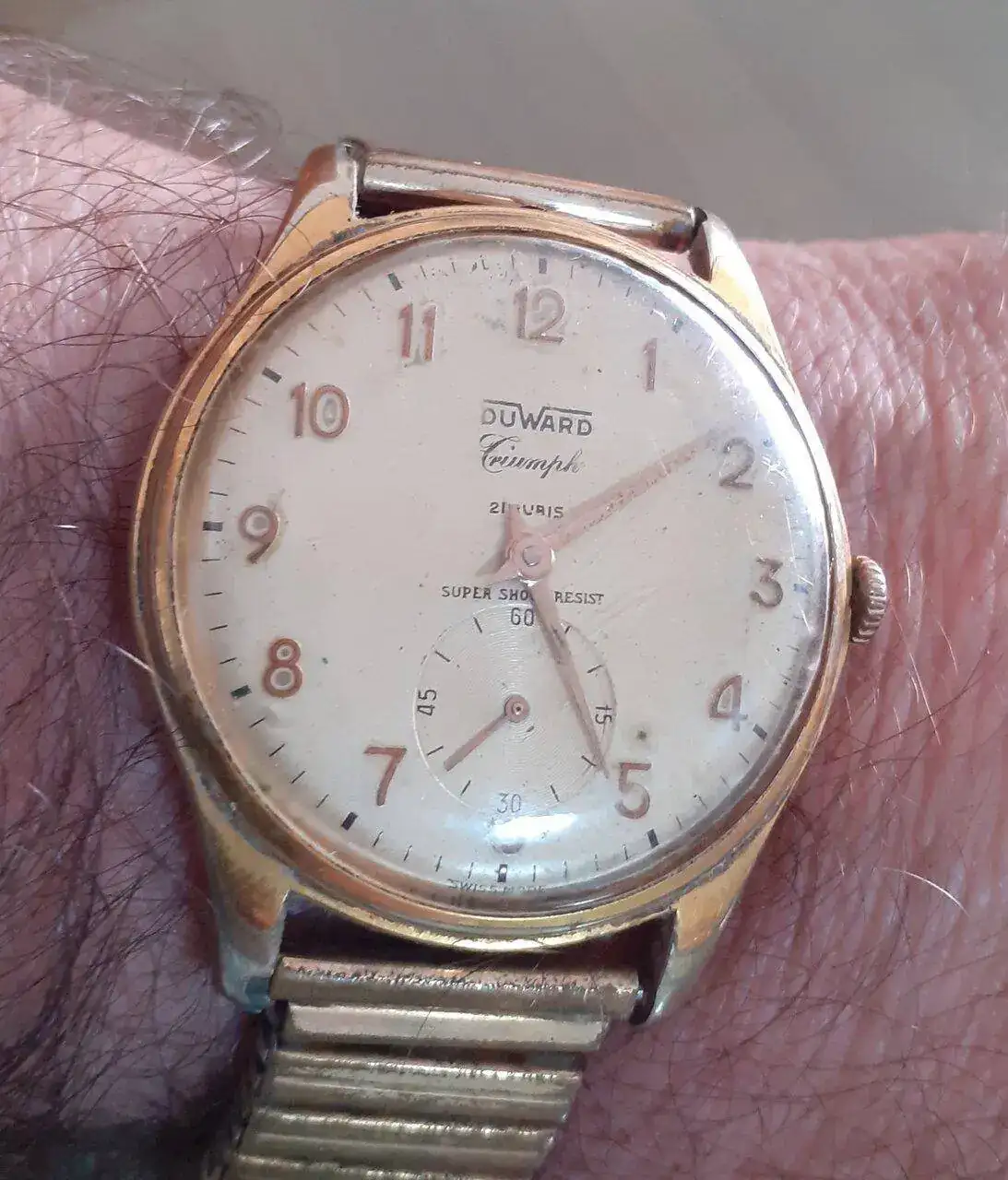 Cadran De Montre Plat Pour Calibre FHF 69/21 - Dato Duward Triumph, Horlogerie