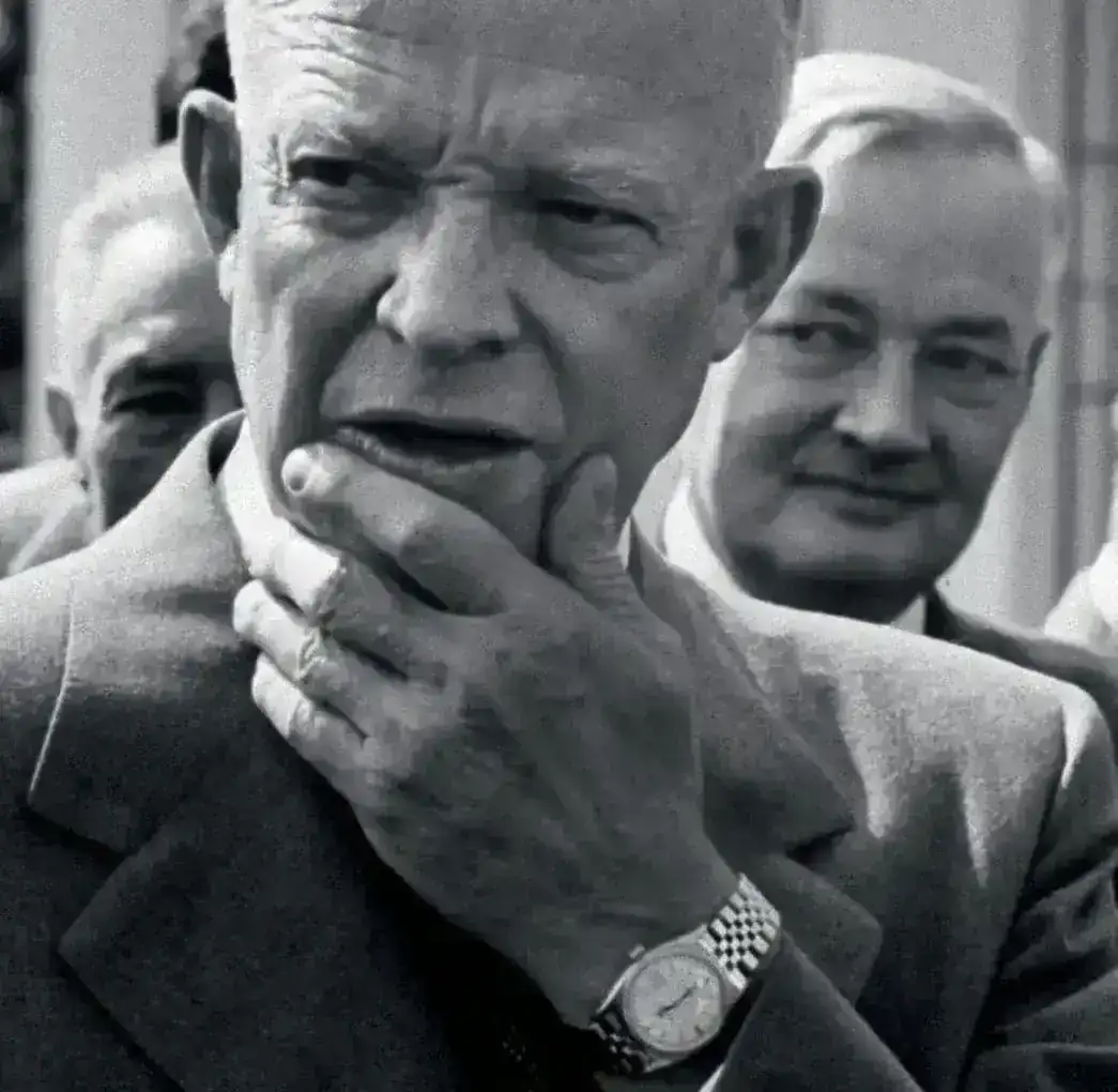 Dwight-D-Eisenhower-President-United-States-Rolex-Date-Just-1950's-Jubilee-Bracelet.webp