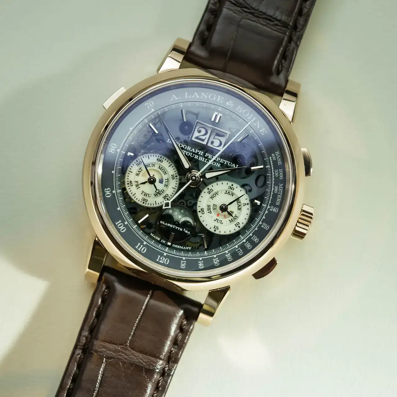 A Lange Sohne Datograph Perpetual Tourbillon Honeygold Lumen - 1