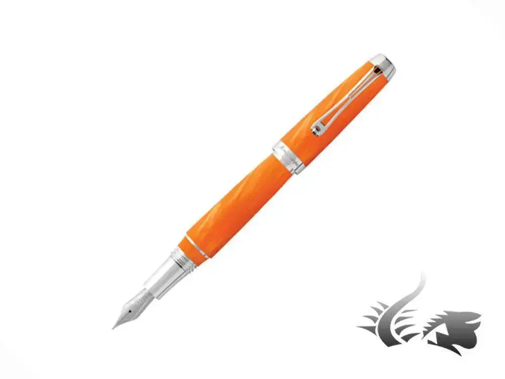 e-Orange-Fountain-Pen-Celluloid-.925-silver-trim-1.webp