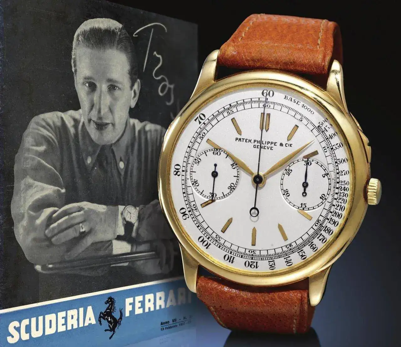 El Trossi Leggenda junto con un artículo de la revista Scuderia Ferrari de 1937 de 1937, cort...jpeg