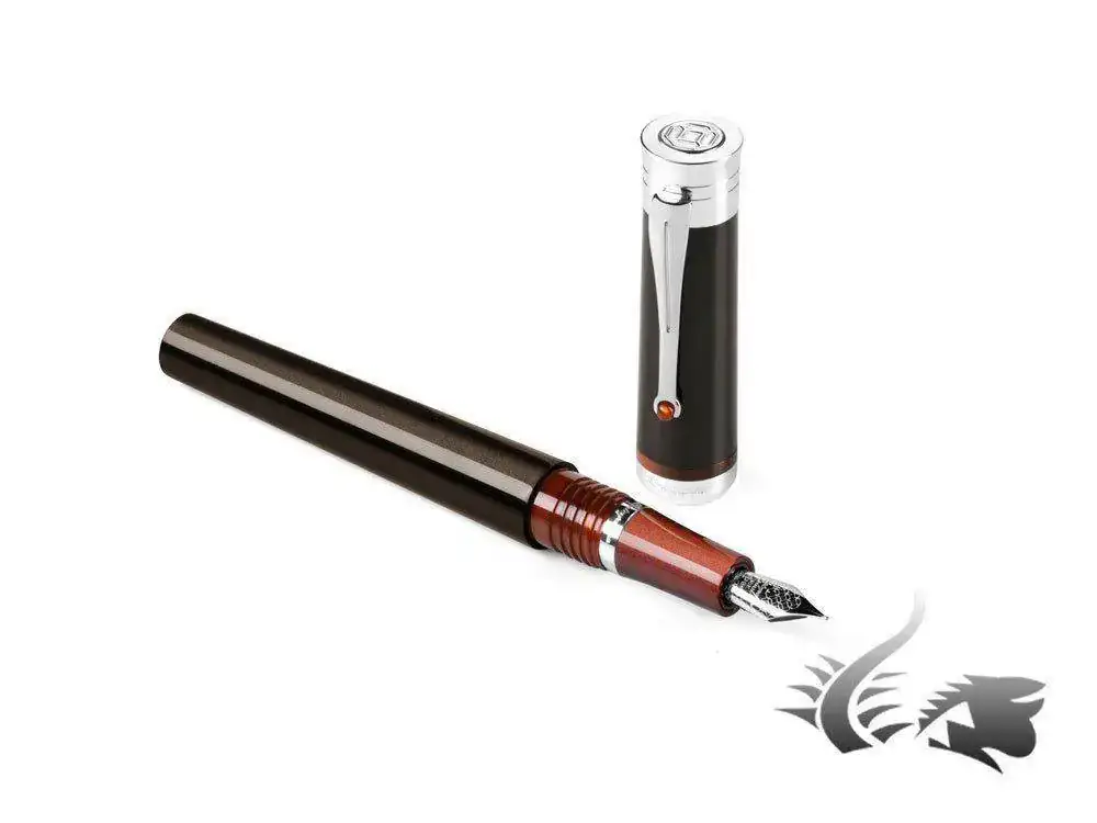 esiderio-Fountain-Pen-Chocolate-.925-silver-trim-1.webp