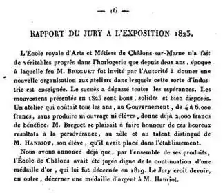 Exposición en Chalons-sur-Marne de 1823 - medalla de plata.webp